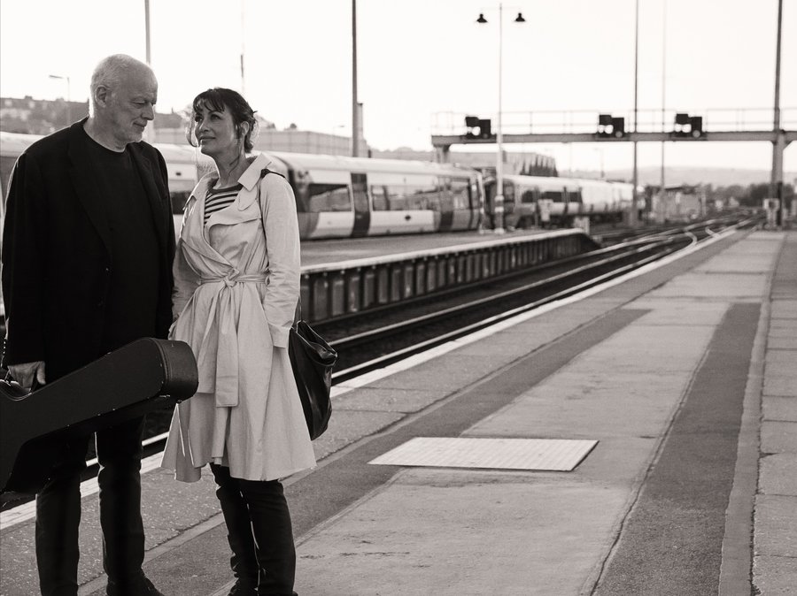 Writer Polly Samson with musician husband David Gilmour